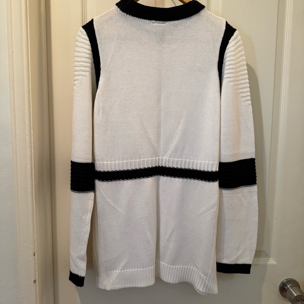 Star Wars, Storm Trooper Inspired White and Black Women’s knit Sweater - Picture 3 of 6